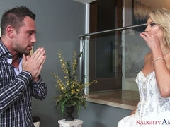 69, デカチン, ブロンド, 結婚, チン, なめる, 剃毛, 結婚式