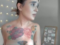 18 ans, Brunette brune, Masturbation, Seins naturels, Chatte, Adolescente, Nénés, Webcam