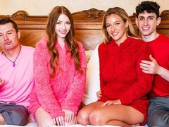 18 летние, Большая жопа, Минет, Собачьи, Вчетвером, Натуральные сиськи, Молоденькие, Сиськи