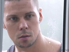 デカパイ, フェラチオ, 浮気者, カップル, 黒人, アウトドア, スパンキング, のぞき