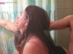 Bad, Pummelig, Spermaladung, Aufs gesicht abspritzen, Selbstgemacht, Latina, Stiefmutter, Taboo
