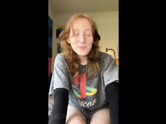 素人, アメリカ人, 汚れた　, 彼女, 赤毛, ストリップ, 締まりの良い, オッパイの