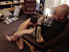 Belle grosse femme bgf, Grosse bite, Sucer une bite, Tir de sperme, Homosexuelle, Allemand, Maigrichonne, Suçant