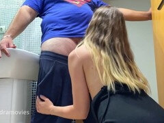 Phat and shy friend enjoys hot facial and oral action