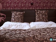 お尻, ぽっちゃり, デカ尻, デカパイ, 茶髪の, ゴム, オナニー, 一人