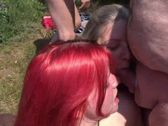 フェラチオ, 開帳, ドイツ人, グループ, 母, 自然山雀, オージー, 公共