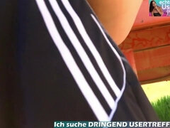 EROTIK-VON-NEBENAN - German thin unexperienced cougar get outdoor ass-fuck in standing