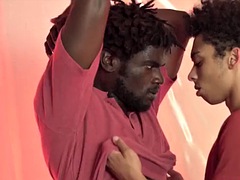 Noire, Sucer une bite, Noir ébène, Homosexuelle, Interracial, Muscle