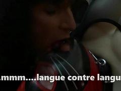 Leie, In den arsch, Crossdresser, Französisch, Schwul, Gruppe, Hardcore, Herrin