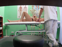 Medical student receives a hand on experience from a dirty doc