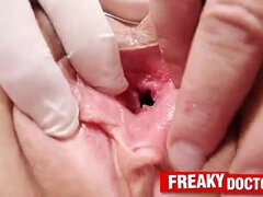 Enthousiasteling, Bizar, Bruinharig, Tsjechisch, Arts, Exam, Gynaecoloog, Kut duiken