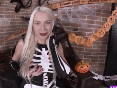 Blondine, Hd, Absätze, Masturbation, Strumpfhose, Muschi, Solo, Titten