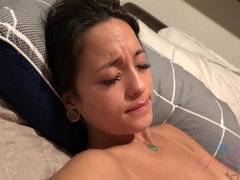 Leie, In den arsch, Blasen, Braunhaarige, Besamung, Öl, Orgasmus, Muschi