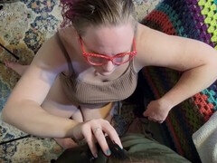 素人, カップル, 口内発射, イく瞬間, 眼鏡, 手コキする, 自家製