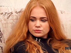 フェラチオ, イマラチオ, チン, 自家製, お金, 赤毛, ロシア人, 締まりの良い