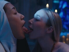 Corrupted Convent Railing - Kyoko, Nata Gold & Shelena Futa Fuckfest