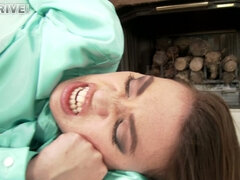 Anna Polina gets double fisted in a lesbian orgy
