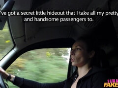 British Spanish Lesbian Taxi Fun 1 - Female Fake Taxi