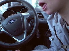 18 jahre, Blondine, Blasen, Auto, Selbstgemacht, Geld, Realität, Russisch