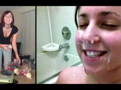 Leie, Kompilation, Schwanz, Aufs gesicht abspritzen, Handjob, Titten