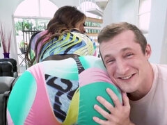 デカパイ, 黒人, 巨乳な, 黒人, 異人種間, マッサージ, 淫乱熟女, オマンコ