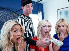 Grosse bite, Blonde, Sucer une bite, Queue, En levrette, Groupe, Adolescente, Nénés