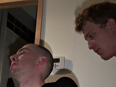Amateur anal addict in jockstrap gets fucked at home