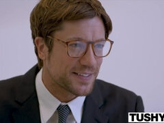 Arsch, Aus dem arsch in den mund, Grosser schwanz, Blasen, Braunhaarige, Schwanz, Aufs gesicht abspritzen, Interrassisch