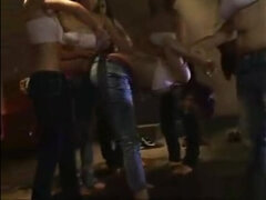 Asiatisch, Verein, Extrem, Gruppe, Japanische massage, Lesbisch