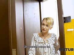 フェラチオ, 熟年, 淫乱熟女, オマンコ, ロシア人, 剃毛, 息子, オッパイの