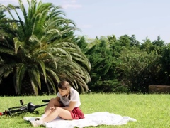 Schönheit, Braunhaarige, Fingern, Hd, Im freien, Erotischer film, Solo, Jungendliche (18+)