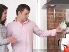 Grosser schwanz, Braunhaarige, Spermaladung, Handjob, Pov, Muschi, Jungendliche (18+), Titten