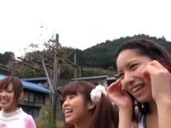 Asiatique, Ferme, Groupe, Japonaise