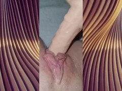 Plump Chiara indulges in her biggest dildo for some loving anal play