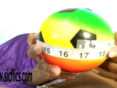 Ebony Celias soccer ball insertions