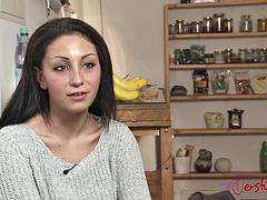 アナル, 美女, デカパイ, フェラチオ, 茶髪の, 手コキする, 熟年, 母