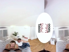 Busty blond stepmother likes cheating and giving a deep