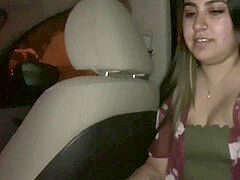 teen Baby Selena ditched on tinder tryst gives fellatio for ride home.