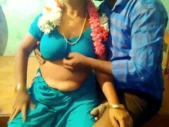 18, Aunt, Big cock, Blowjob, College, Indian, Kissing