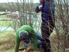 Paar, Verrückt, Tschechisch, Schmutzig, Deutsch, Im freien, Öffentlich, Jungendliche (18+)