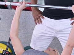 Blonde Bombshell Blanche Bradburry: Double Penetration & Facial with Two BBCs