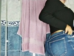 ぽっちゃり, 捕まる, エロティック, 放尿, 公共, シャワー, ソフトコア, 妻