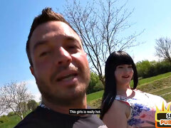 Amateur, Culo grande, Alemán, Gafas, Al aire libre, Perforación, Pov, Público