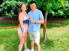 デカ尻, フェラチオ, 茶髪の, 巨乳な, なめる, ハメ撮り, 息子, タトゥー