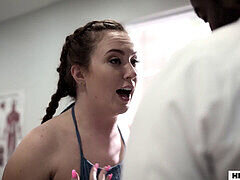 Physician gives anal treatment to his beloved patient Maddy O'Reilly