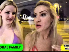 Babes, Blowjob, Brunette, Creampie, Double penetration, Kissing, Surprise, Threesome