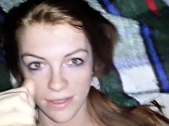 Beautiful green eyes sloppy blowjo Doria from 1fuckdatecom