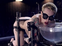 Bizarre, Fétiche, Doigter, Bâillonner, Hard, Hd, Douleur, Attachée