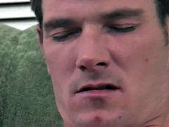 Pearce gets horny at home and masturbates sitting on the couch