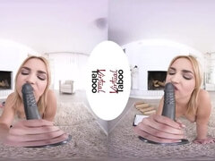 VIRTUAL TABOO - Beautiful Blonde Teen Feeding Her Pussy